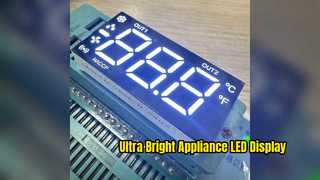 نمایشگر LED سفید فوق العاده روشن برای لوازم خانگی